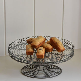 Wire Cake Stand With Glass Plate