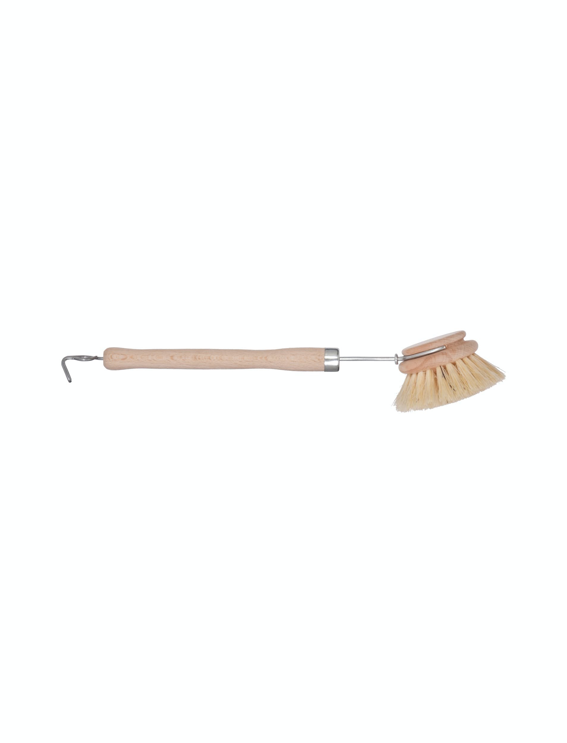 Classic Beech Wash Up Brush with natural Tampico plant fibre bristles.