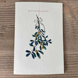 Elena Deshmukh Mistletoe Kisses hand stitched Christmas card