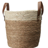 enna woven natural basket plant pot cover