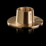 Ester & Erik Gold Matt Taper Candlestick Set of 2 with minimalist Scandinavian design, crafted in Denmark for 32cm and 42cm tapered candles.