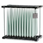 Ester & Erik Jade Stone 42cm tapered dinner candle in a soft dusty mineral blue-green with cool grey undertones, traditionally hand-dipped in Denmark.