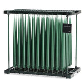 Ester & Erik Marble Green 42cm tapered dinner candle in a sophisticated mineral green with soft grey-blue undertones, traditionally hand-dipped in Denmark.