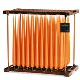 Ester & Erik Mild Orange 42cm tapered dinner candle in a fresh sun-warmed orange with soft peach undertones, traditionally hand-dipped in Denmark.