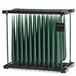 Ester & Erik Noble Pine 42cm tapered dinner candle in a deep evergreen pine green with subtle blue undertones, traditionally hand-dipped in Denmark.