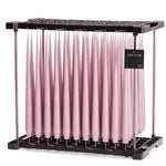 Ester & Erik Old Rose 42cm tapered dinner candle in a powdery dusky blush pink with warm mauve undertones, traditionally hand-dipped in Denmark.