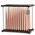 Ester & Erik Rosy Caramel 42cm tapered dinner candle in a soft caramel brown with delicate rose-beige undertones, traditionally hand-dipped in Denmark.