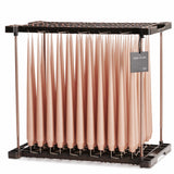 Ester & Erik Rosy Caramel 42cm tapered dinner candle in a soft caramel brown with delicate rose-beige undertones, traditionally hand-dipped in Denmark.