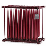 Ester & Erik Wine 42cm tapered dinner candle in a deep crushed-grape burgundy red with warm wine undertones, traditionally hand-dipped in Denmark.