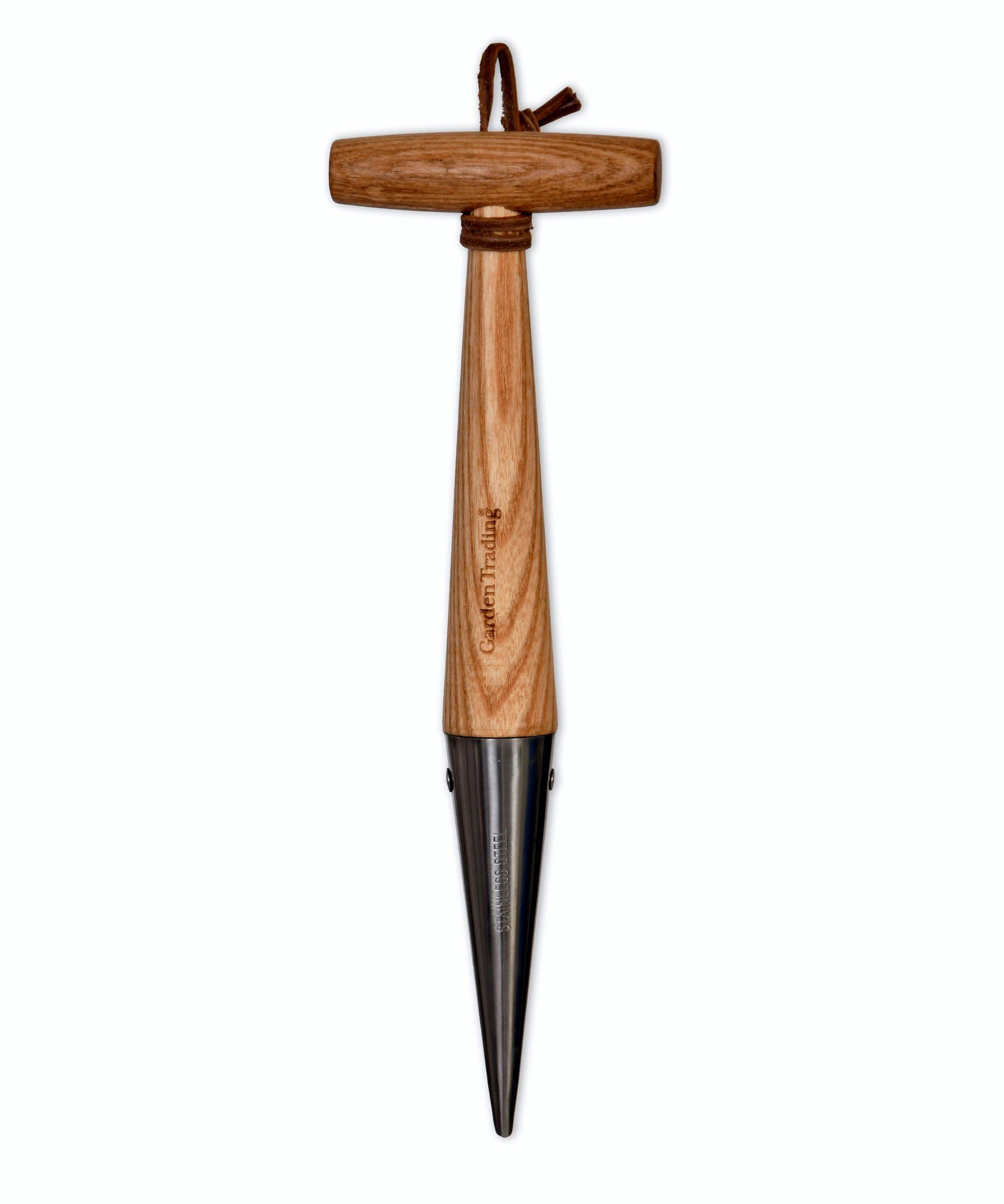 Hawkesbury Garden Dibber crafted from FSC ash wood and stainless steel.