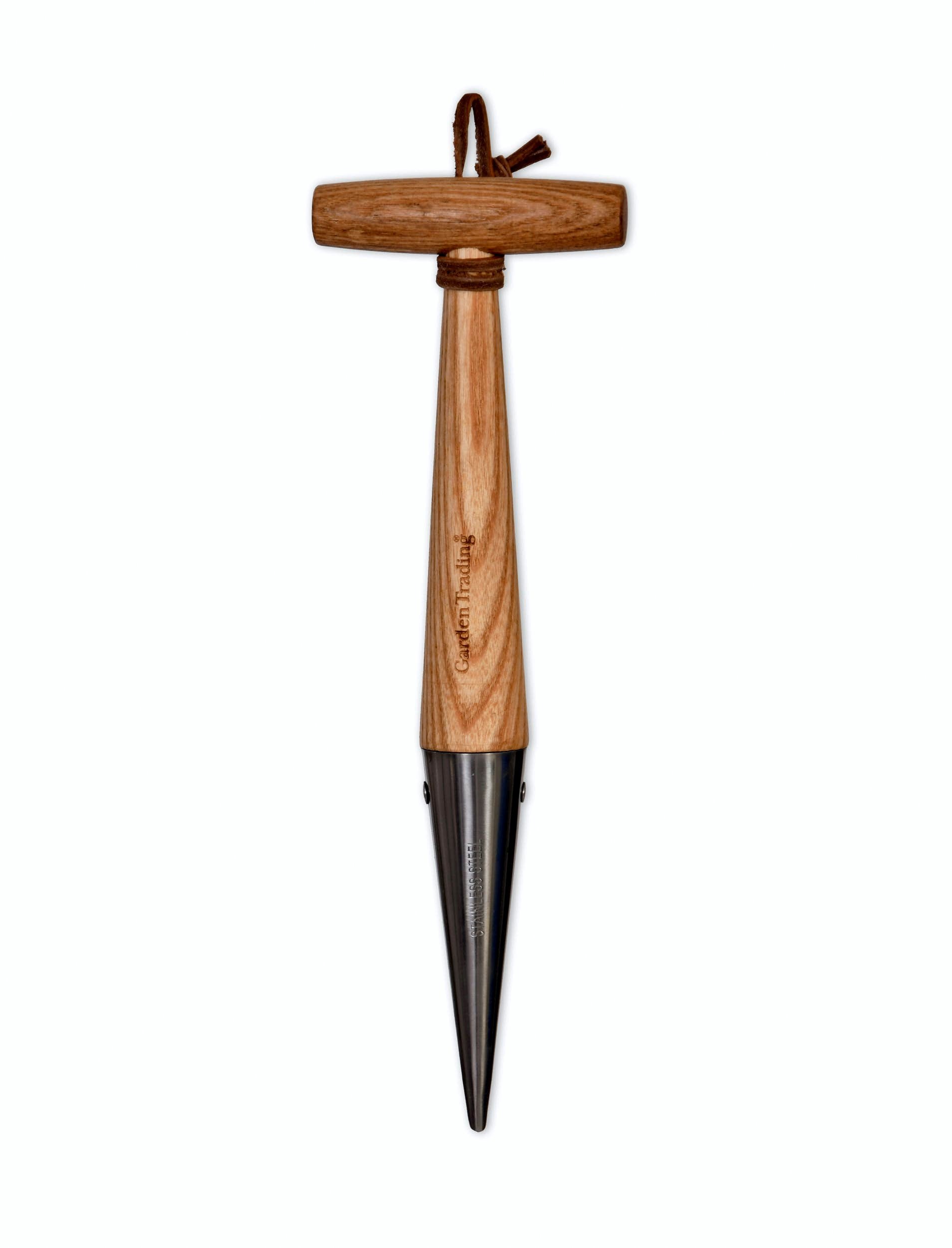 Hawkesbury Garden Dibber crafted from FSC ash wood and stainless steel.