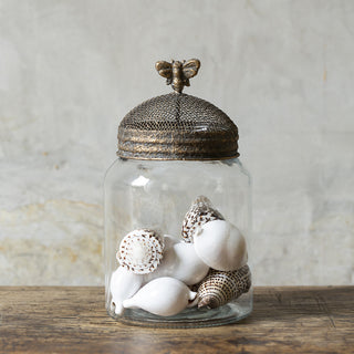 Jar With Mesh Lid