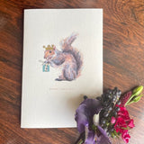 Squirrel Gift Christmas Card