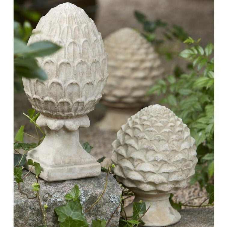 Talia large terracotta pine cone garden ornament 44cm
