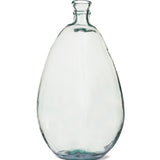 Wells Tall Turquoise Recycled Glass Bubble Vase measuring 47cm high.