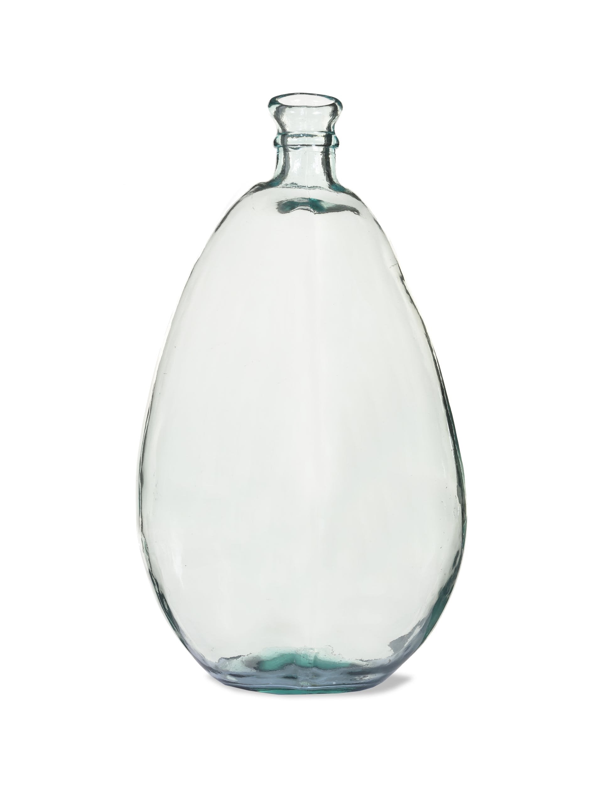 Wells Tall Turquoise Recycled Glass Bubble Vase measuring 47cm high.